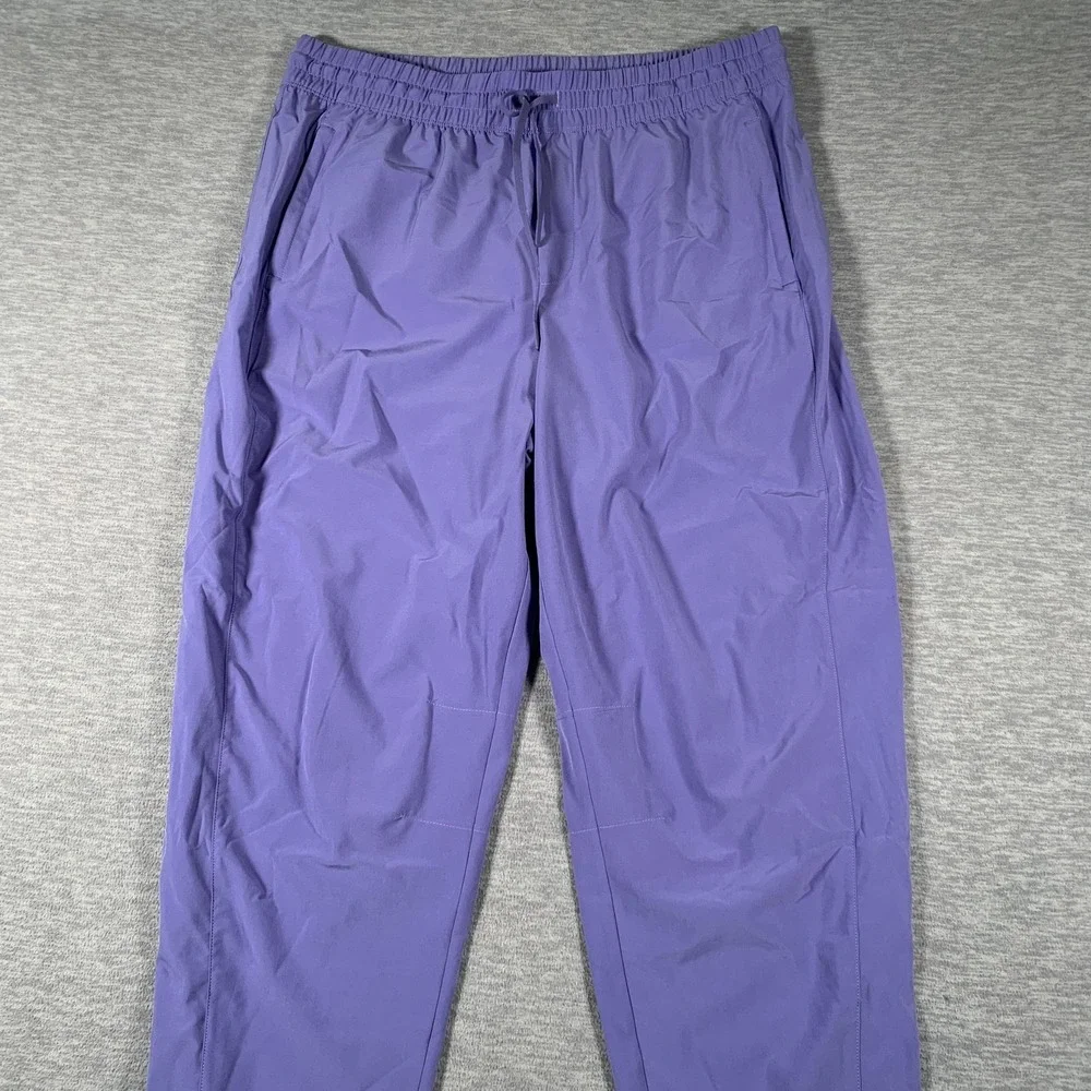 Athleta Pants Womens 14 Purple Lightweight Jogger Elastic Waist Stretch‎ Pockets